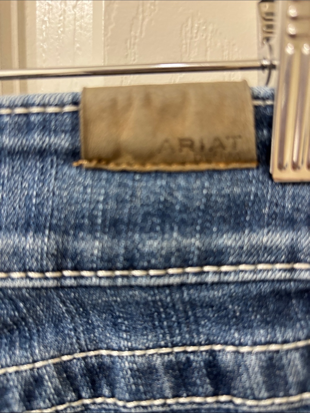 Ariat Dark Blue Flare Jeans Trouser with Subtle Fade - Picture 6 of 9